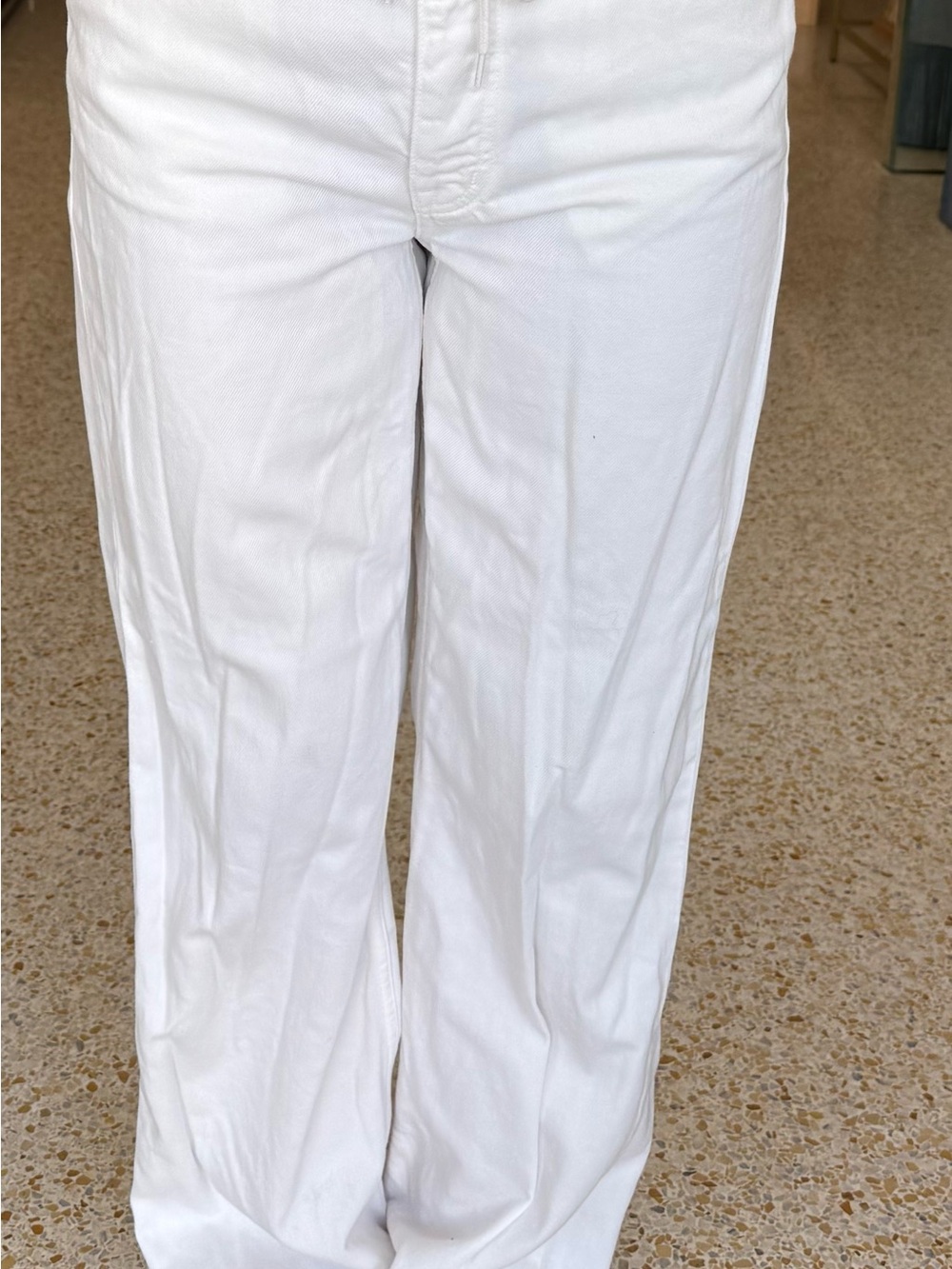 Madewell low Slung Baggy white jeans